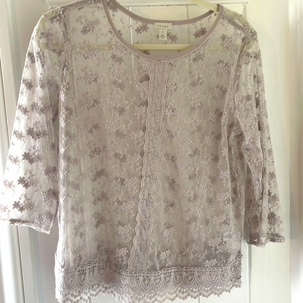 Violet Lace Blouse